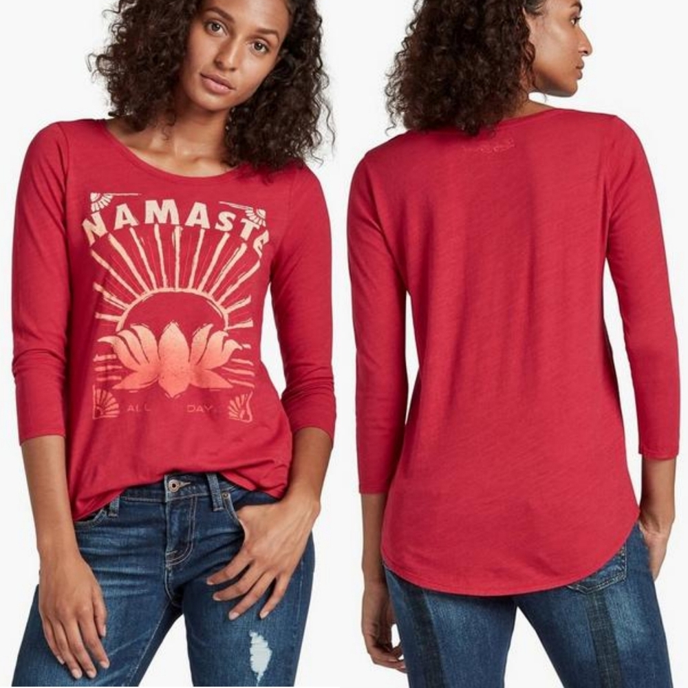 Lucky Brand • Namaste Lotus Tee
